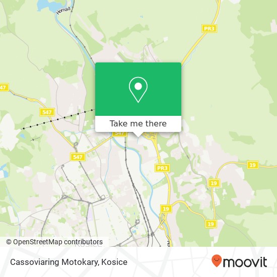 Cassoviaring Motokary map