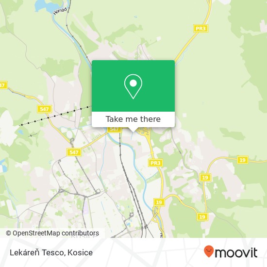 Lekáreň Tesco map