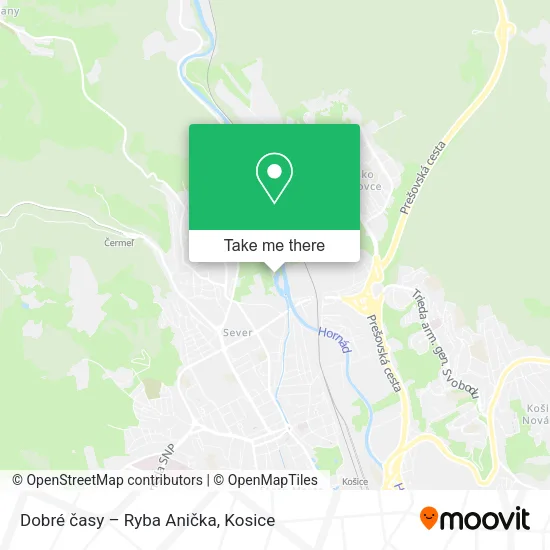 Dobré časy – Ryba Anička map