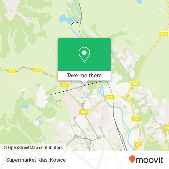 Supermarket Klas map