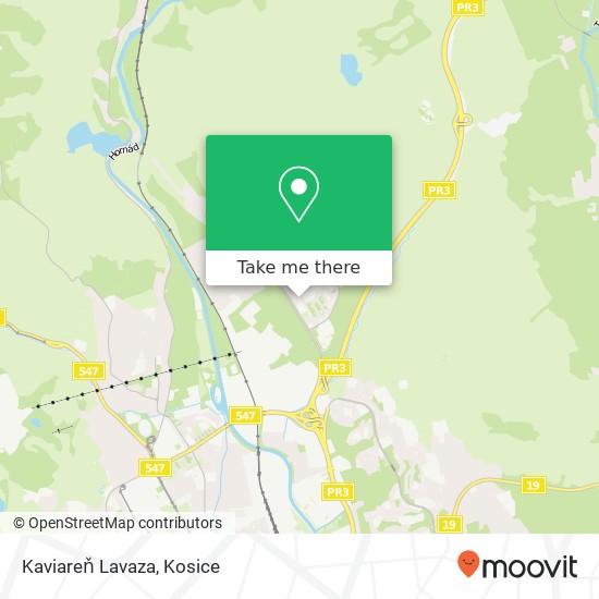 Kaviareň Lavaza map