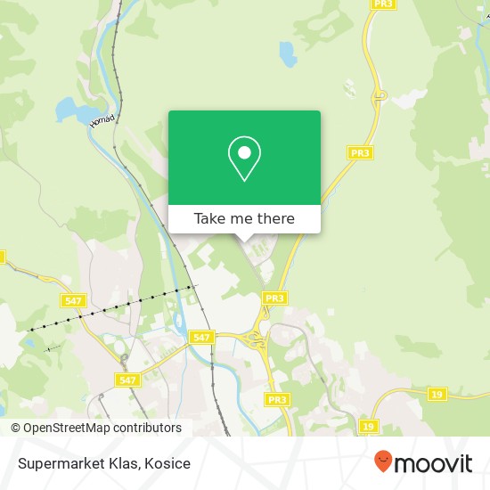 Supermarket Klas map