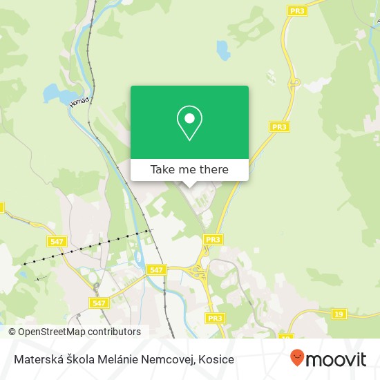 Materská škola Melánie Nemcovej map