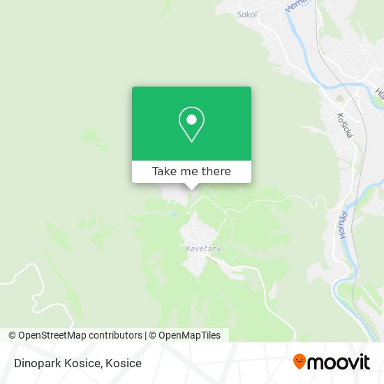 Dinopark Kosice map