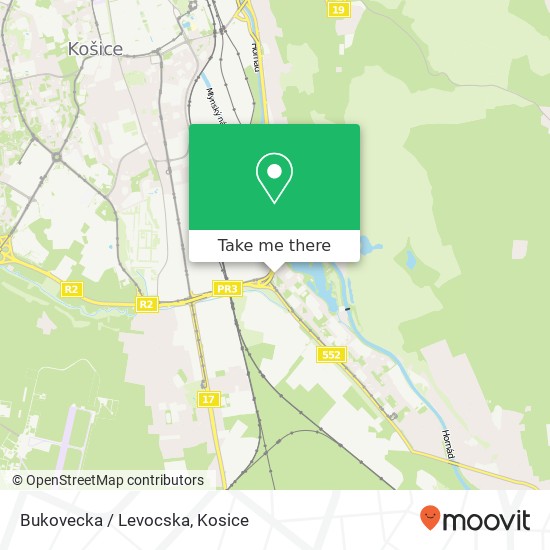 Bukovecka / Levocska map