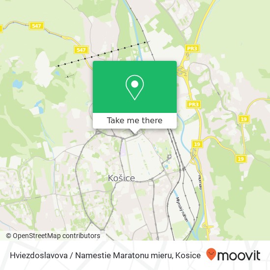 Hviezdoslavova / Namestie Maratonu mieru map