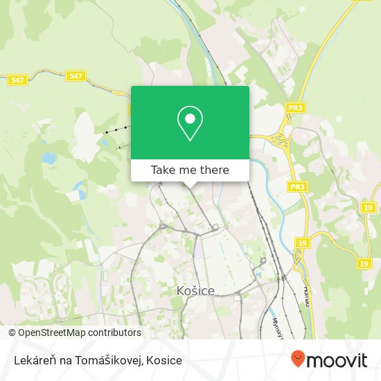 Lekáreň na Tomášikovej map