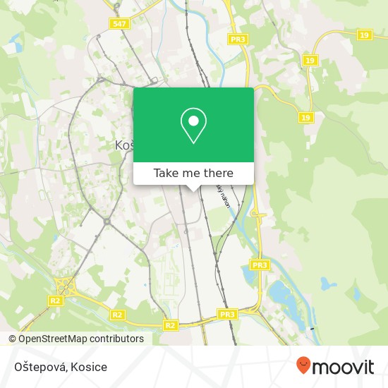 Oštepová map