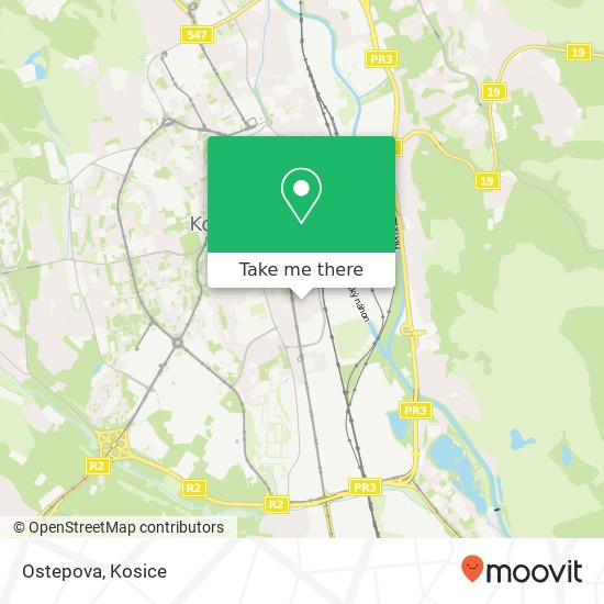 Ostepova map