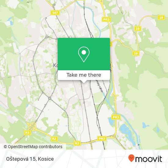 Oštepová 15 map