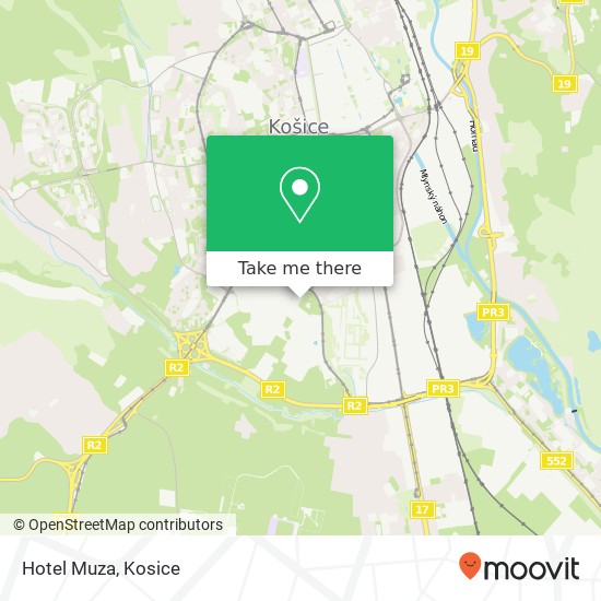 Hotel Muza map