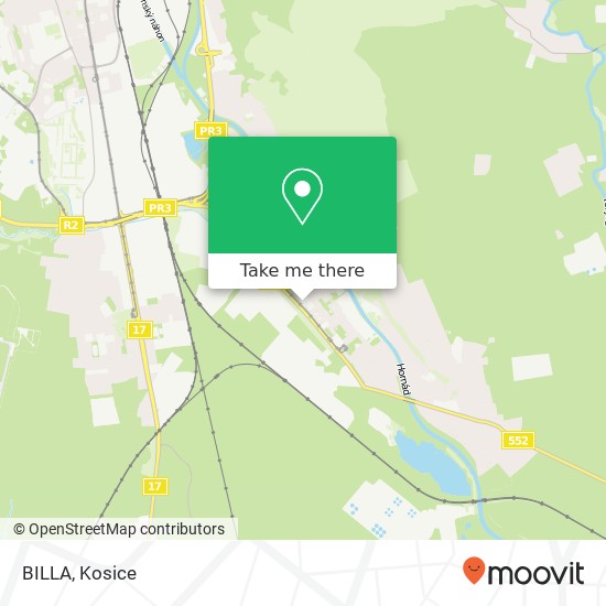 BILLA map