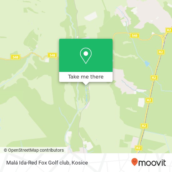 Malá Ida-Red Fox Golf club map