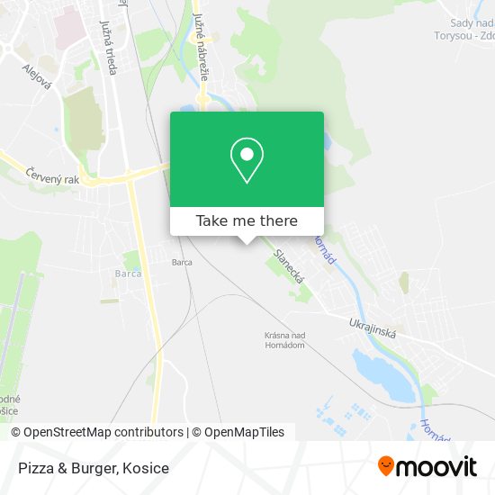 Pizza & Burger map