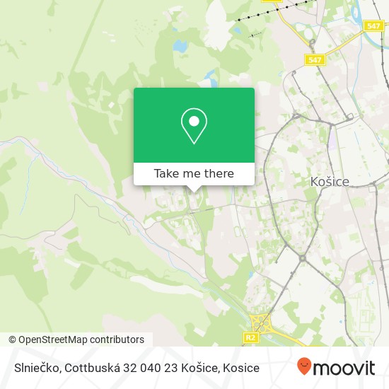 Slniečko, Cottbuská 32 040 23 Košice map