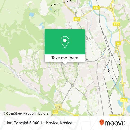 Lion, Toryská 5 040 11 Košice map