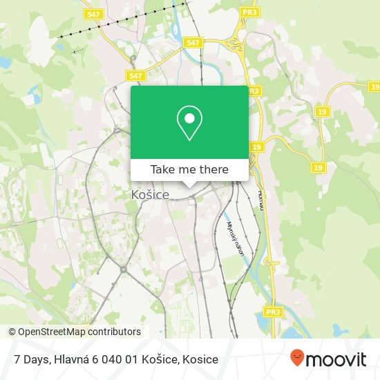 7 Days, Hlavná 6 040 01 Košice map