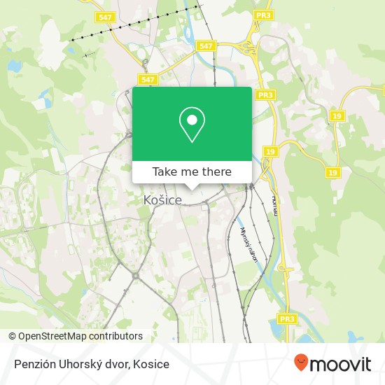 Penzión Uhorský dvor map