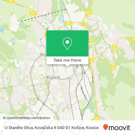 U Starého Otca, Kováčska 9 040 01 Košice map