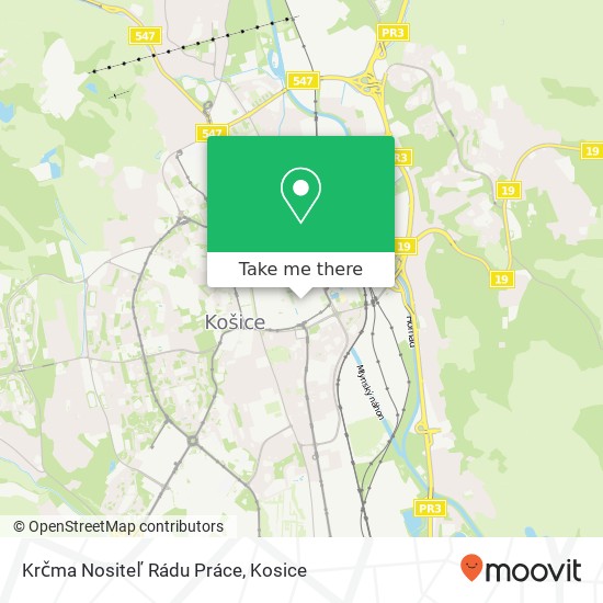 Krčma Nositeľ Rádu Práce map