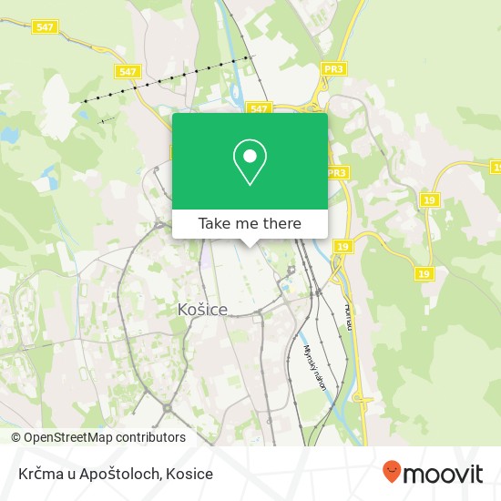 Krčma u Apoštoloch map