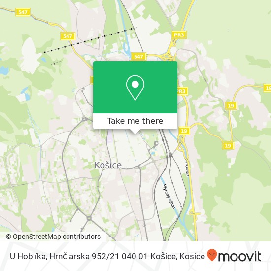 U Hoblíka, Hrnčiarska 952 / 21 040 01 Košice map