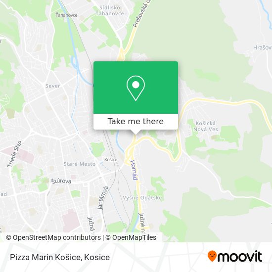 Pizza Marin Košice map