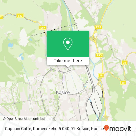 Capucin Caffé, Komenského 5 040 01 Košice map