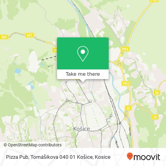 Pizza Pub, Tomášikova 040 01 Košice map