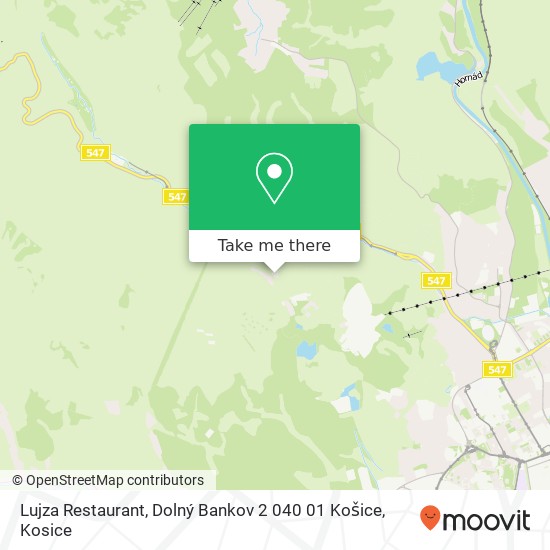 Lujza Restaurant, Dolný Bankov 2 040 01 Košice map