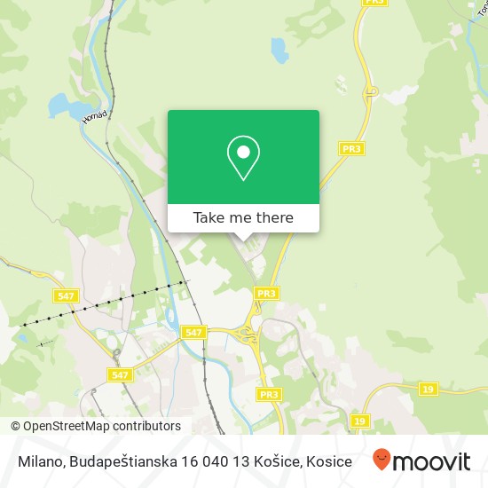 Milano, Budapeštianska 16 040 13 Košice map