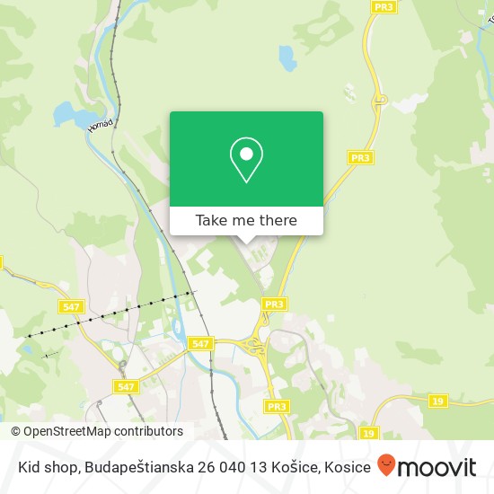 Kid shop, Budapeštianska 26 040 13 Košice map