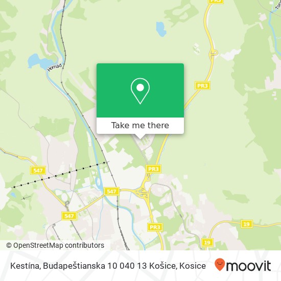 Kestína, Budapeštianska 10 040 13 Košice map