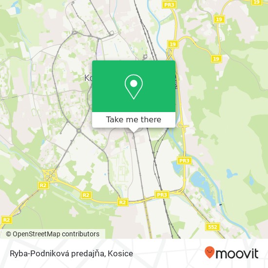 Ryba-Podniková predajňa map