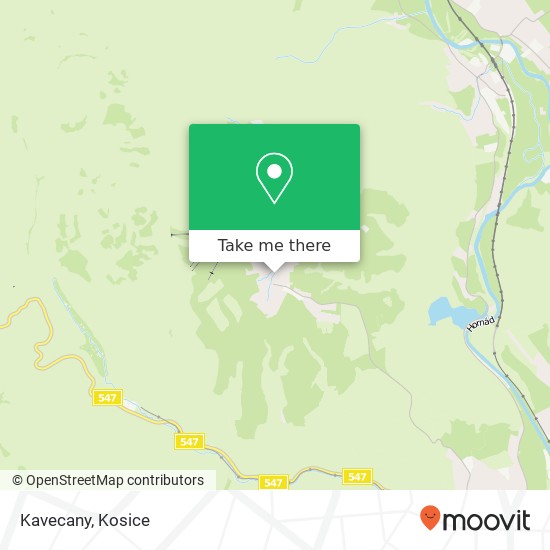 Kavecany map