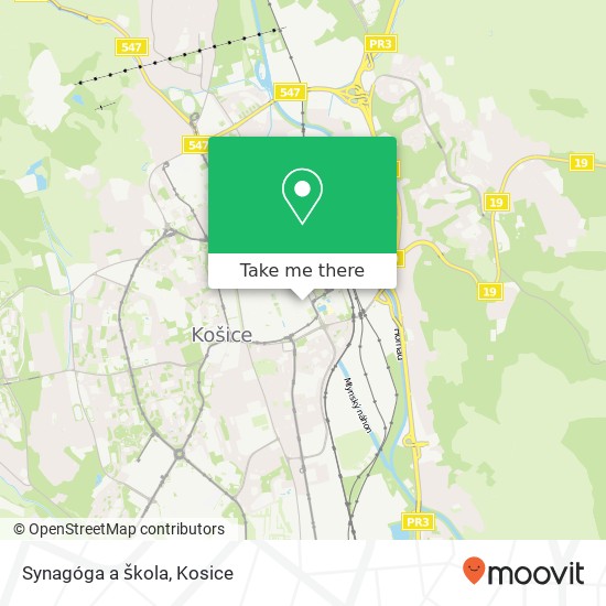 Synagóga a škola map