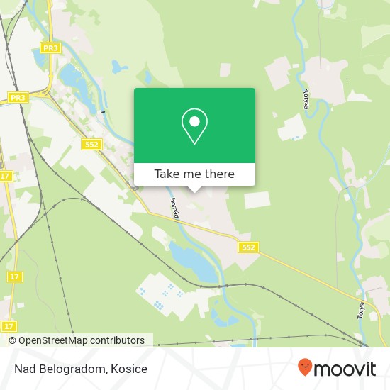 Nad Belogradom map