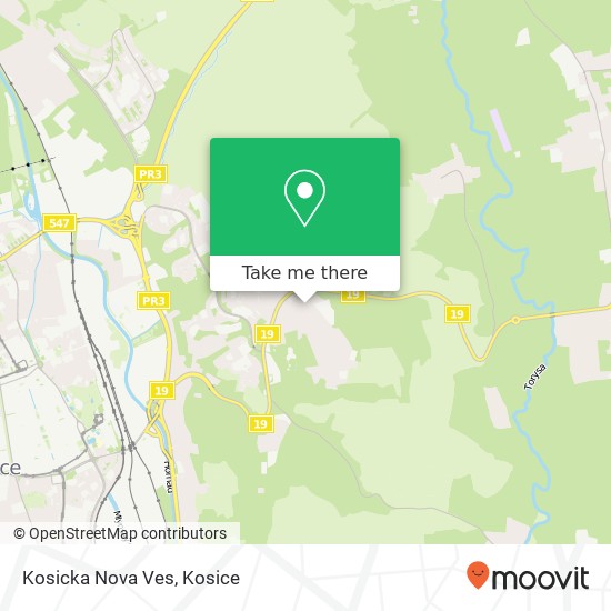 Kosicka Nova Ves map