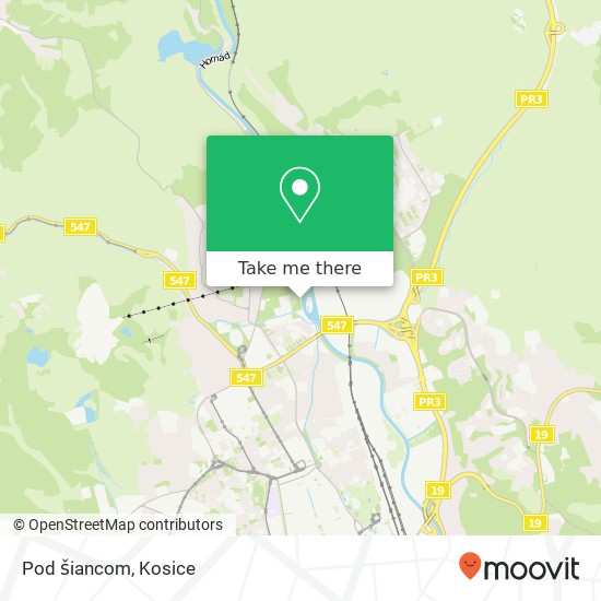 Pod šiancom map