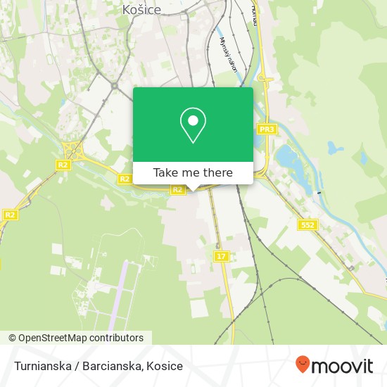 Turnianska / Barcianska map