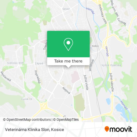 Veterinárna Klinika Slon map