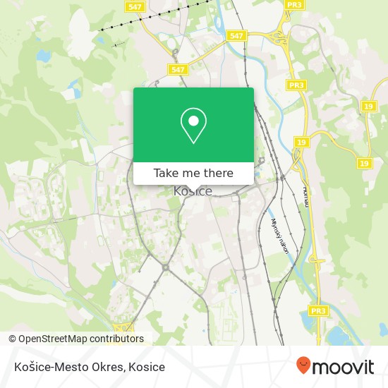 Košice-Mesto Okres map