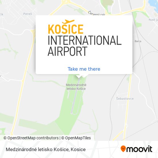 Medzinárodné letisko Košice map