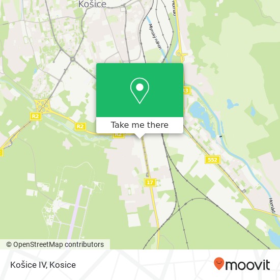 Košice IV map