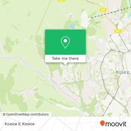 Kosice II map