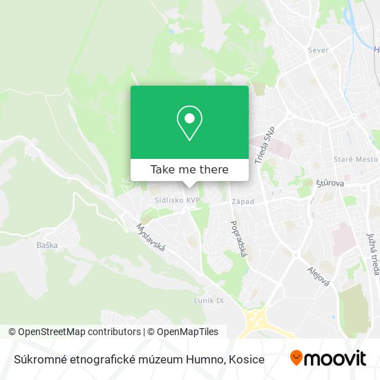 Súkromné etnografické múzeum Humno map