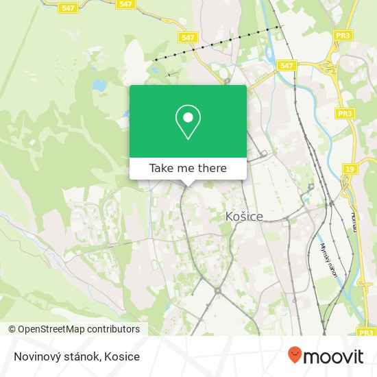 Novinový stánok map