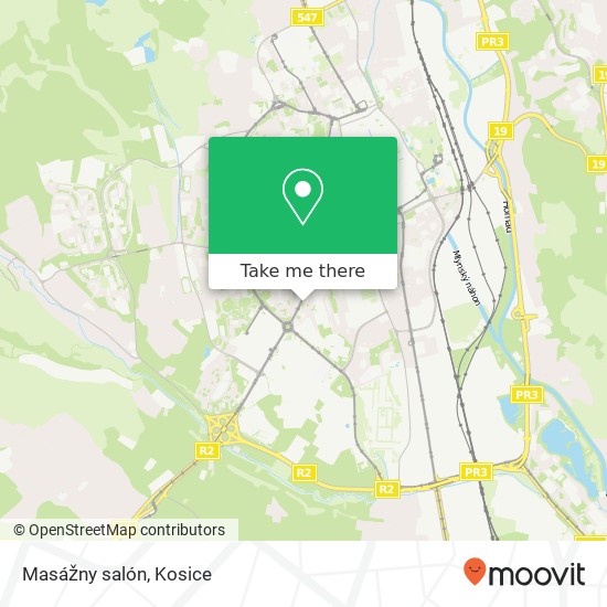 Masážny salón map