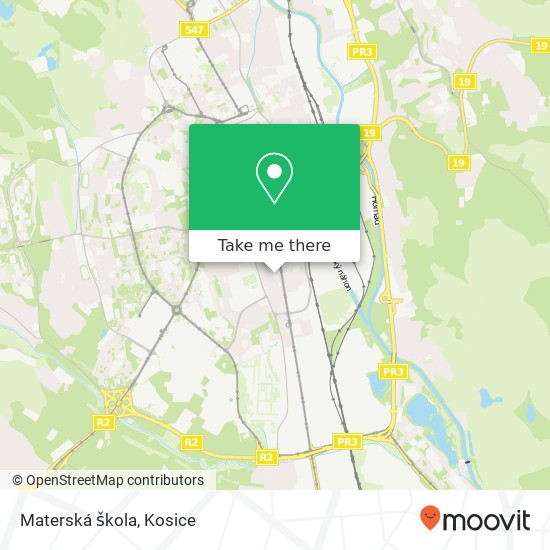 Materská škola map