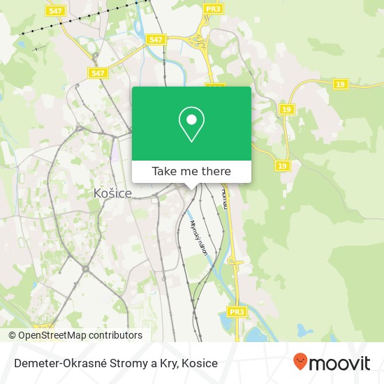 Demeter-Okrasné Stromy a Kry map